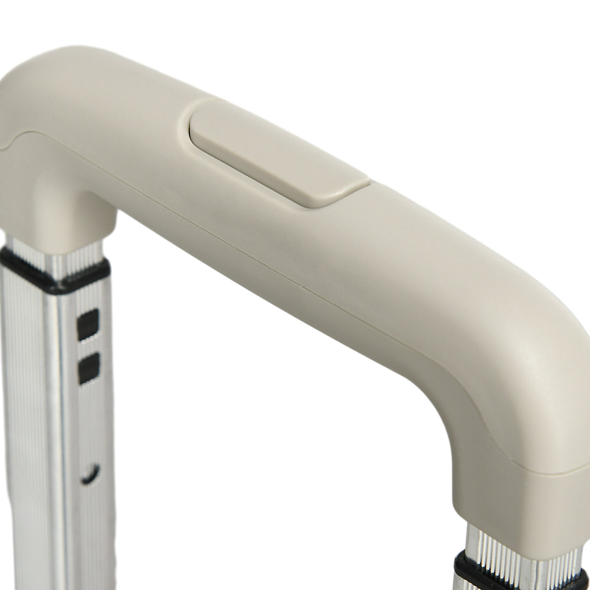 Chariot de courses pliable caddie de courses avec poignée télescopique réglable et couvercle charge max. 80 kg, blanc-6