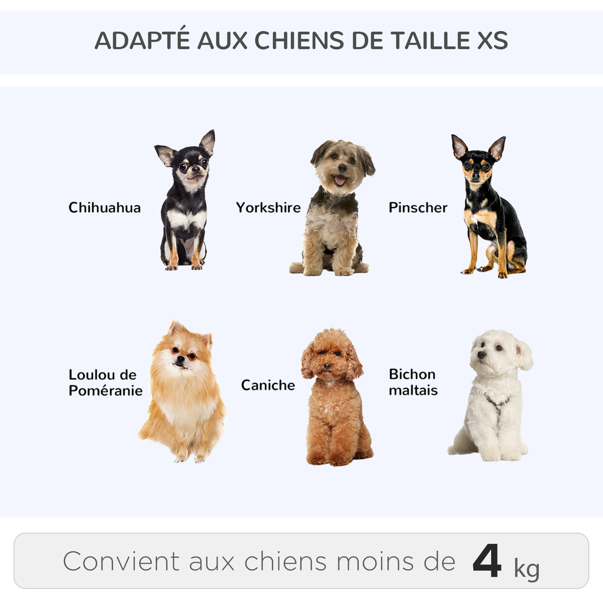 Sac de transport à roulettes pour chien 2 en 1 trolley chariot sac à dos pour chien chat avec poignée téléscopique, sacs de rangement, aérations, attache de sécurité, 42 x 25 x 55 cm, bleu-7