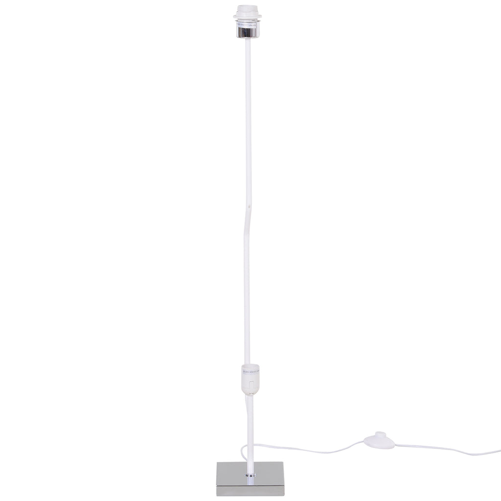 Lampadaire Lampe sur Pied de Salon Style Moderne Lampadaire sur Pied avec Interrupteur Acier Blanc-8