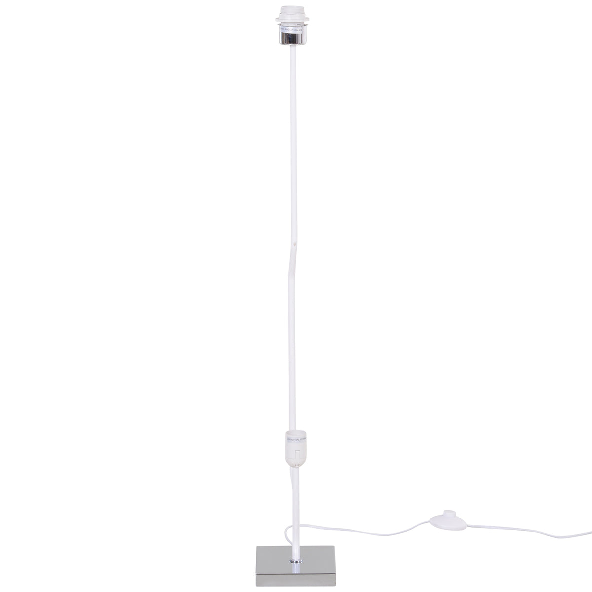 Lampadaire Lampe sur Pied de Salon Style Moderne Lampadaire sur Pied avec Interrupteur Acier Blanc-8