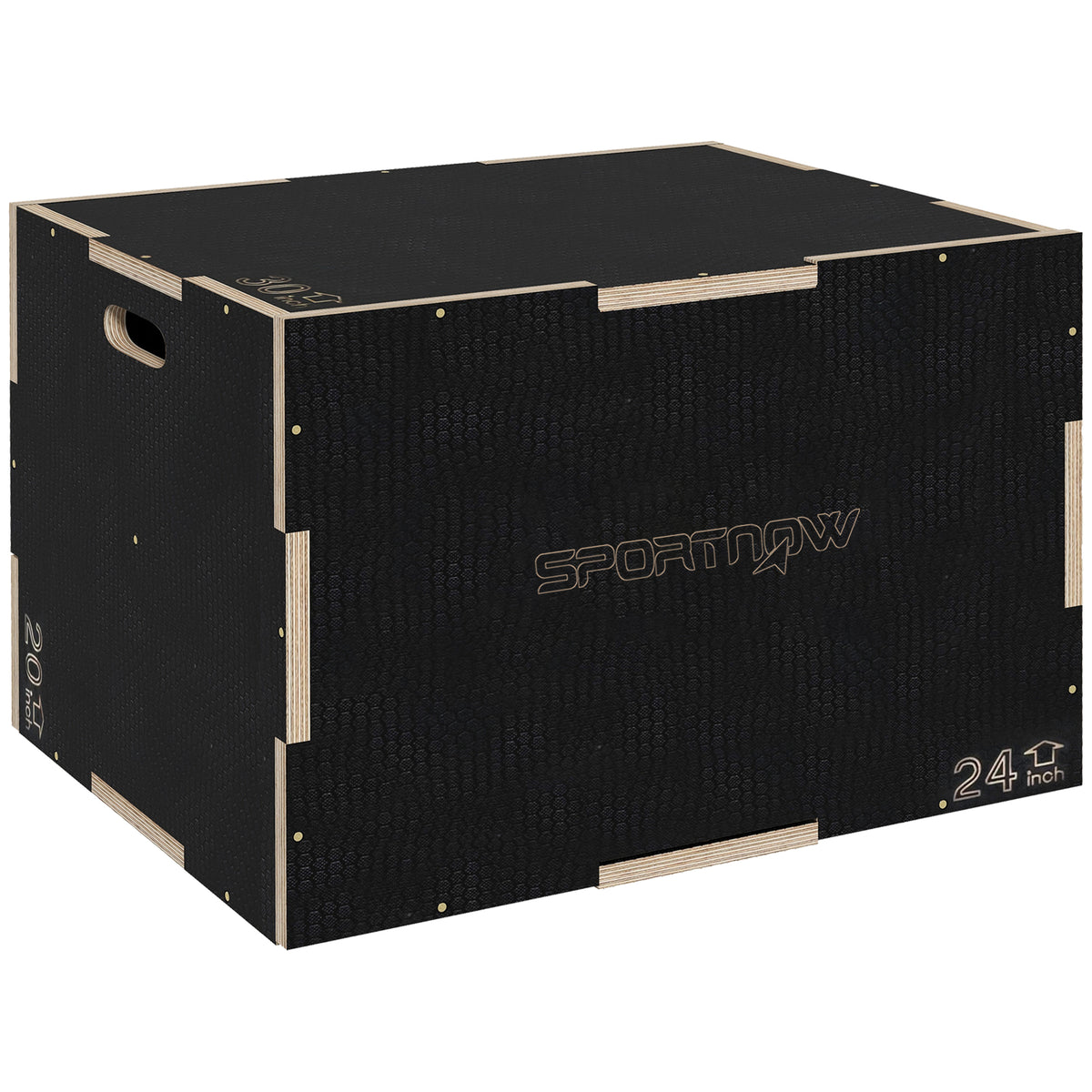 Box Jump pliométrie 3 en 1 boîte à saut musculation fitness pour box training en bois, 41/51/61 cm-0