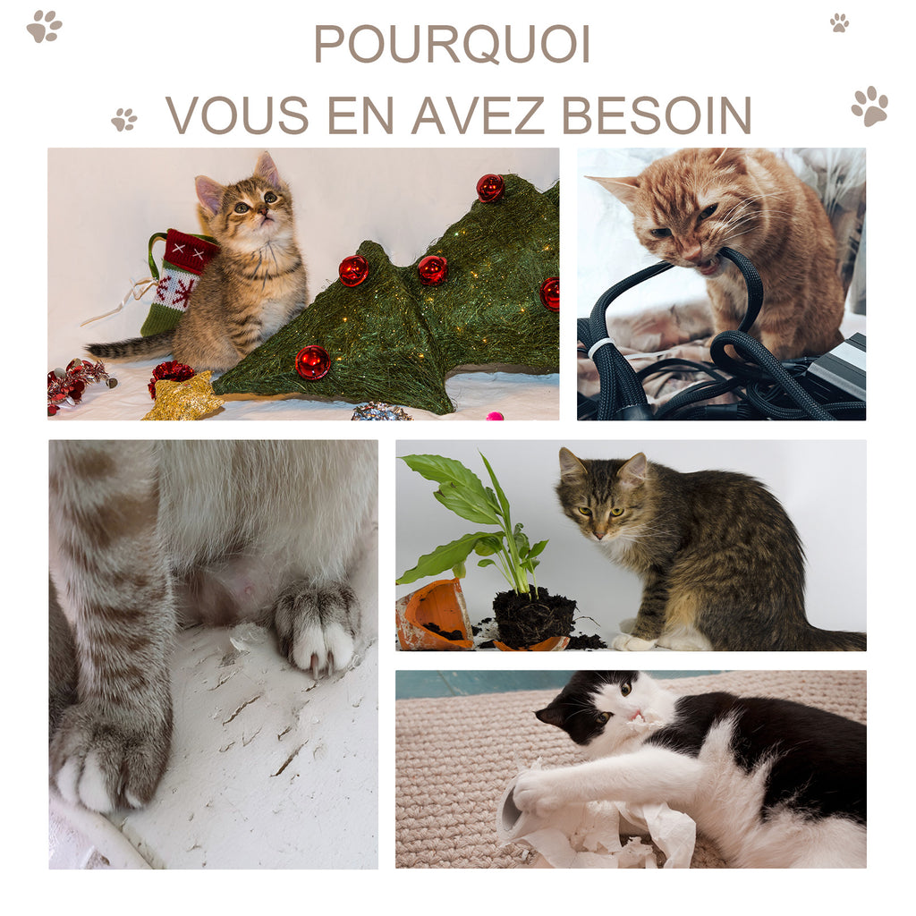 Arbre à chat arbre à grimper griffoir pour chat hauteur 72 cm balle suspendue gris foncé-5