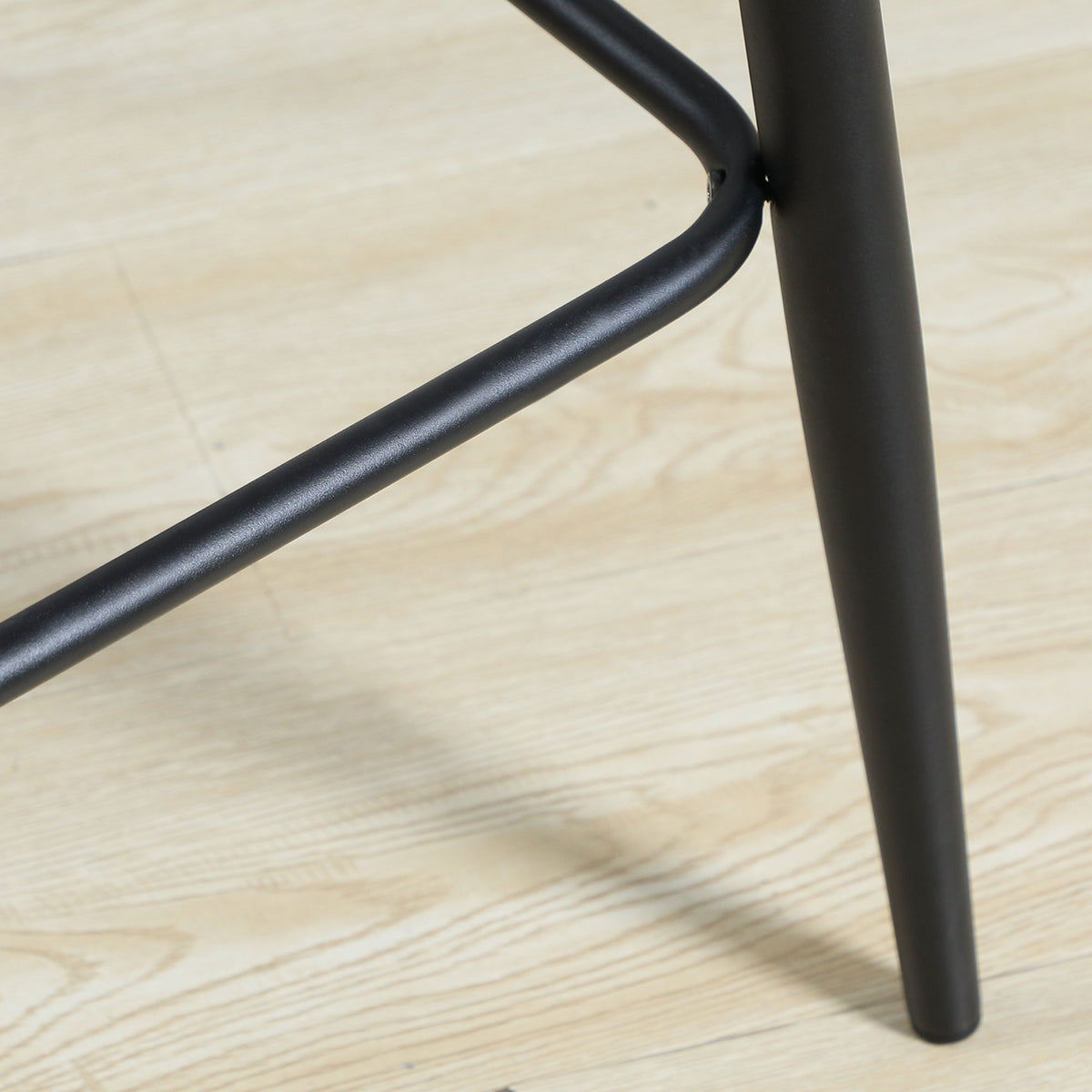 Lot de 2 tabourets de bar design surface en velours capitonné et pieds en acier hauteur 77 cm vert foncé-8