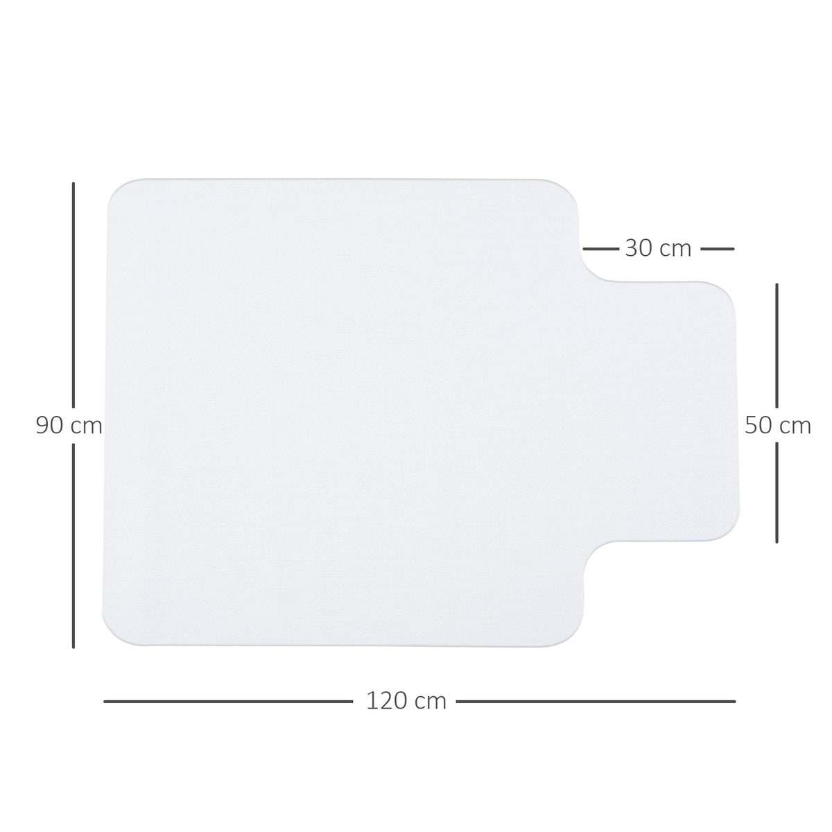 Tapis chaise de bureau 90 x 120 cm antidérapant, tapis de sol bureau résistant aux rayures, transparent-2