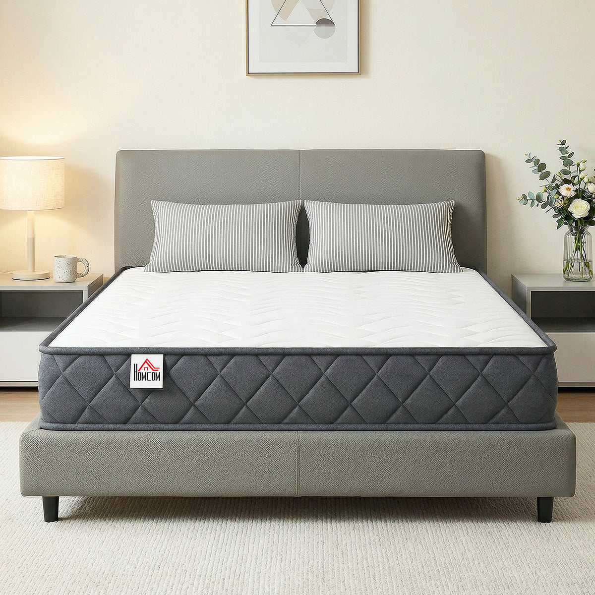Matelas 160x200cm, matelas 2 personnes, mousse à mémoire de forme, 20cm d'épaisseur, certifié Oeko-Tex, fermeté moyenne-1