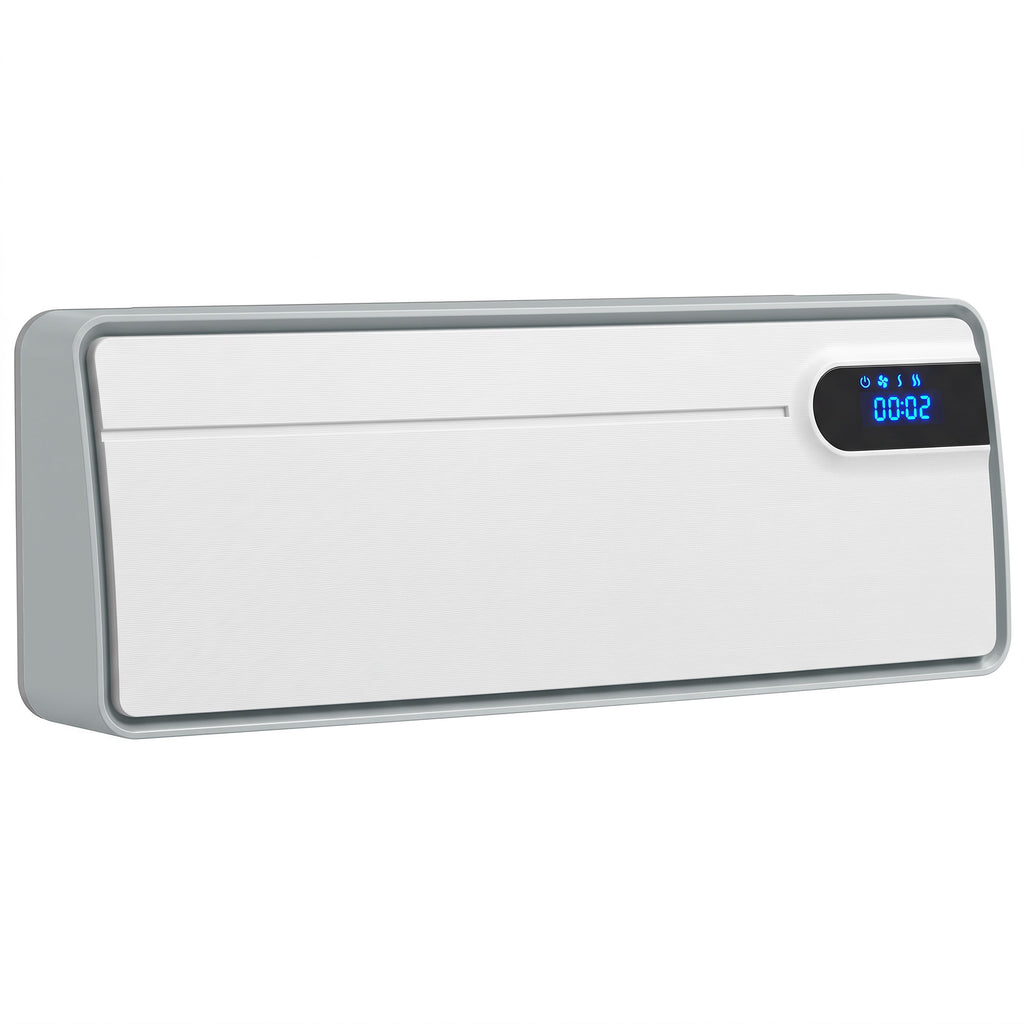 Chauffage Mural en Céramique Intelligent 2000 W, Wi-Fi, Compatible Alexa et Google Home, Oscillation, Blanc-0