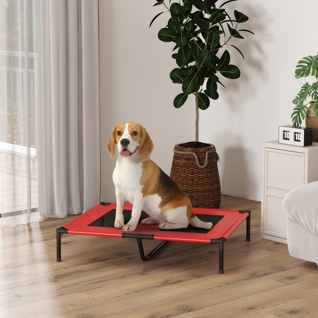 Lit sur pieds lit pour chien chat lit de camp lit surélevé animaux tissu Oxford textilène micro-perforé métal-9