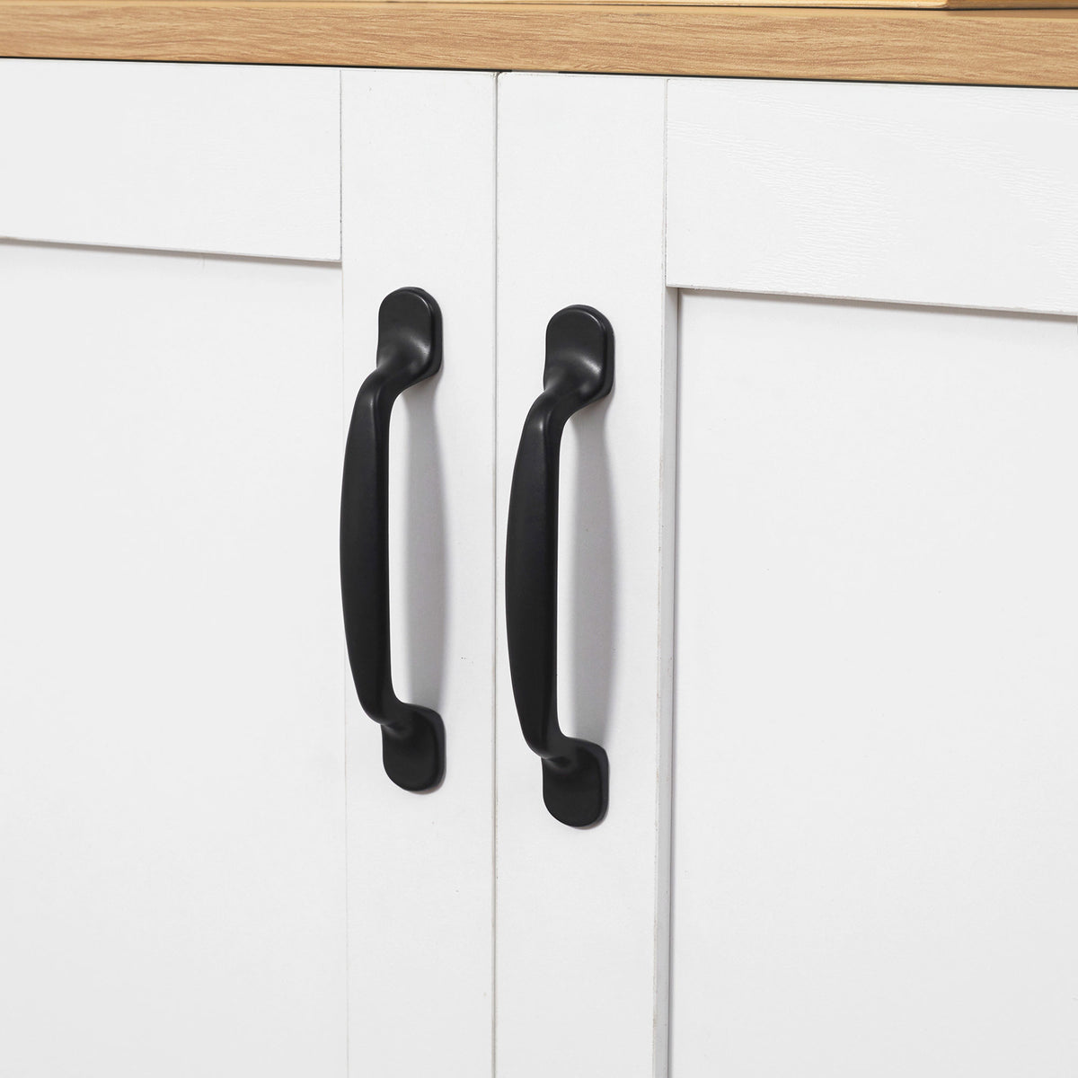 Meuble de rangement buffet cuisine avec 2 portes et 2 étagères réglables 90 x 39,5 x 88 cm-7
