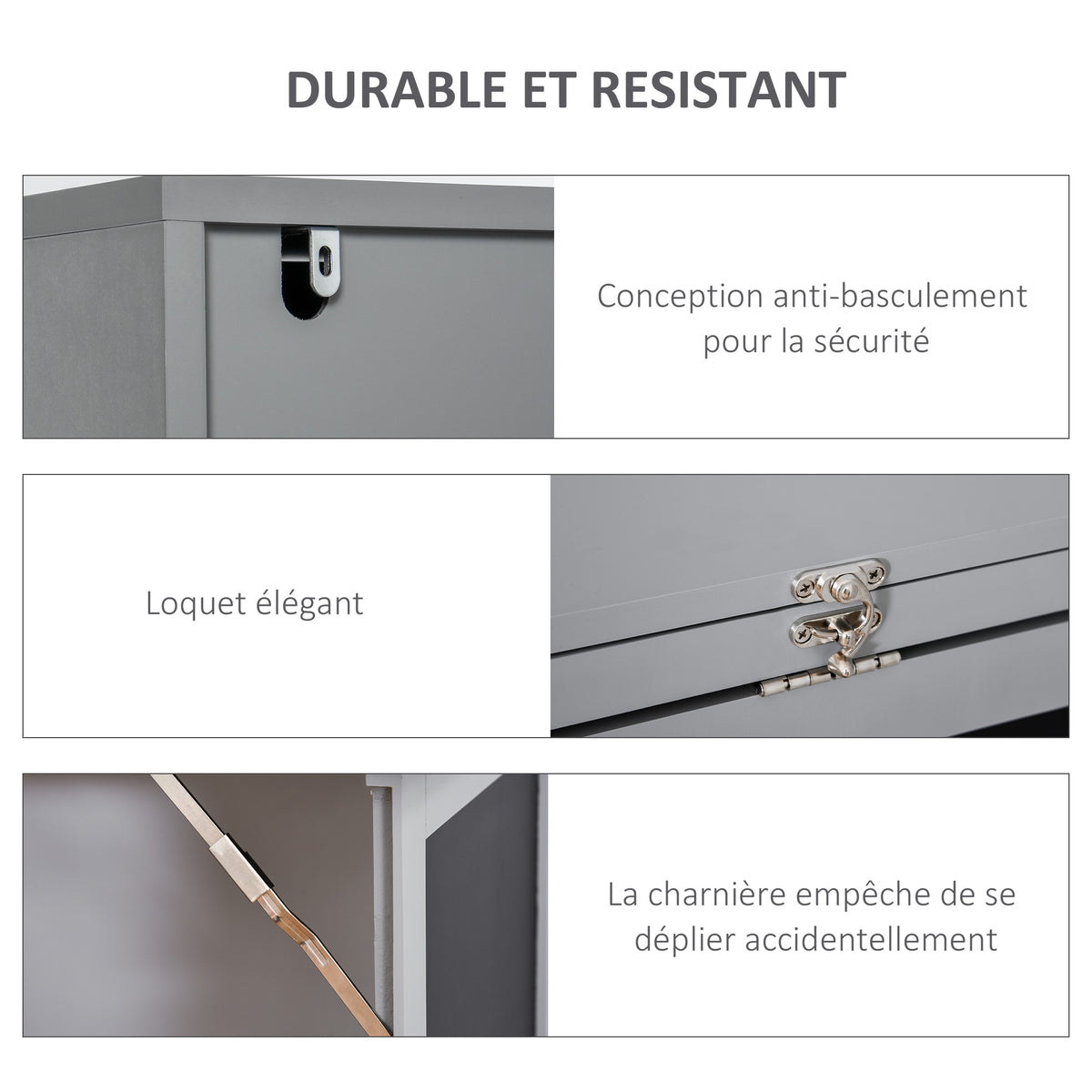 Bureau avec rangement pliable murale rabattable avec bibliothèque poste de travail tableau à craie et étagère réglable-3