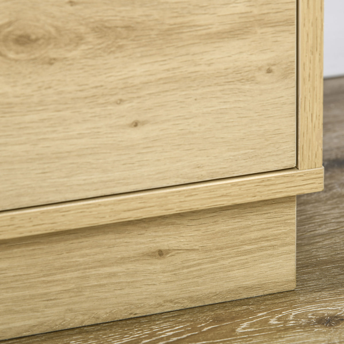 Commode design bohème en rotin avec 3 tiroirs, meuble de rangement pour le salon, le couloir, l'entrée, bois naturel-8
