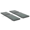 Lot de 2 Matelas pour Chaise Longue transat Bain de Soleil avec Sangles d'attache pour Jardin MATELAS-0