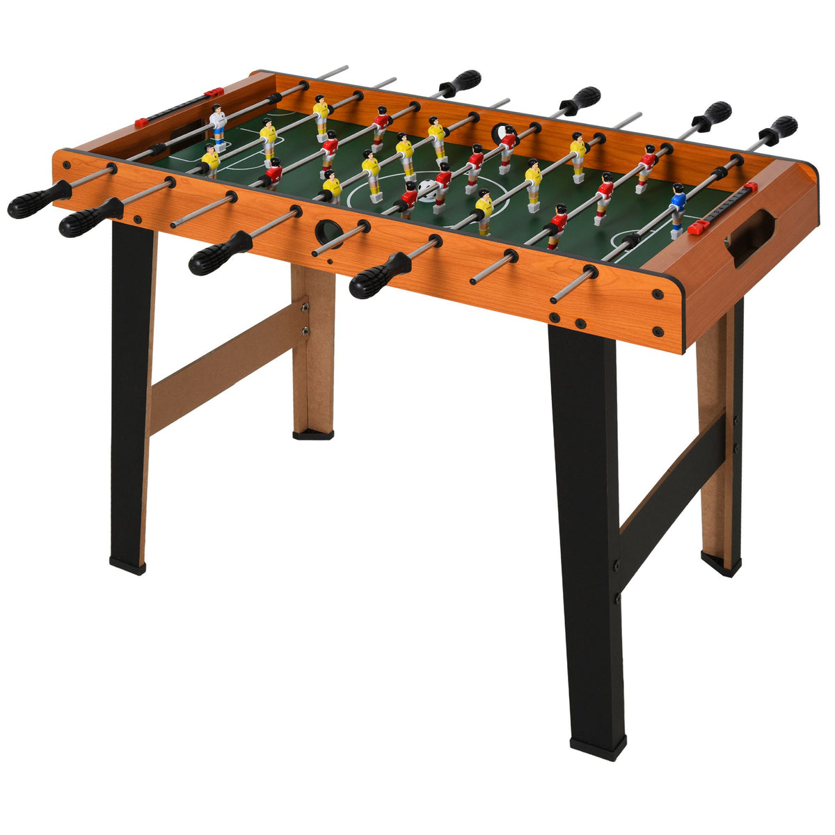 Mini babyfoot, table de baby-foot, en MDF, 22 joueurs, 2 balles, 2 panneaux de scores, 84,5L x 40l x 61,2H cm-0