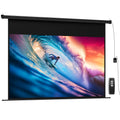 Écran vidéoprojecteur 100 Pouces, 16:9 4K HD montage mural ou plafond, panneau de commande et télécommande-0