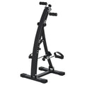 Vélo d'appartement pédalier rééducation bras jambes 40L x 42,5l x 100H cm hauteur guidon réglable noir-0
