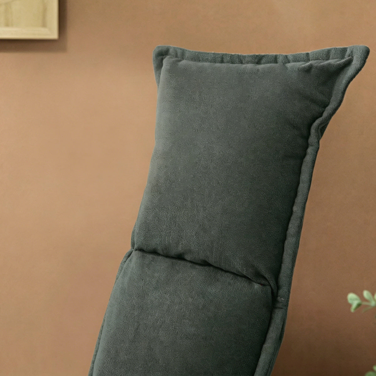 Chaise de sol pivotante à 360°, fauteuil pliable en velours avec dossier réglable 5 positions, 70x62x95cm, gris foncé-8