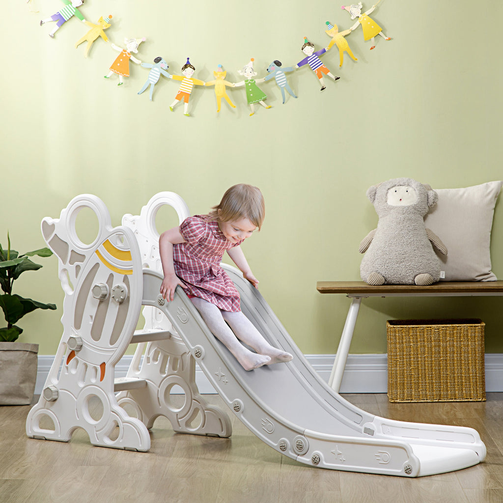 Toboggan pour enfants toboggan intérieur pour enfant, de 18 à 36 mois, jusqu'à 30 kg, 157L x 46,5l x 80H cm, gris-9