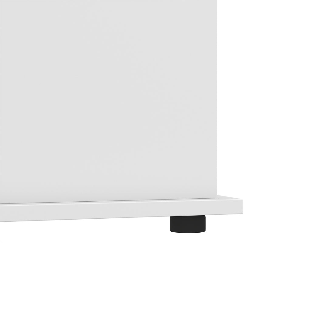 Coffre de Rangement, Banc de Rangement avec Couvercle Rabattable et Charnières de Sécurité, 80 x 40 x 45 cm, Blanc-8