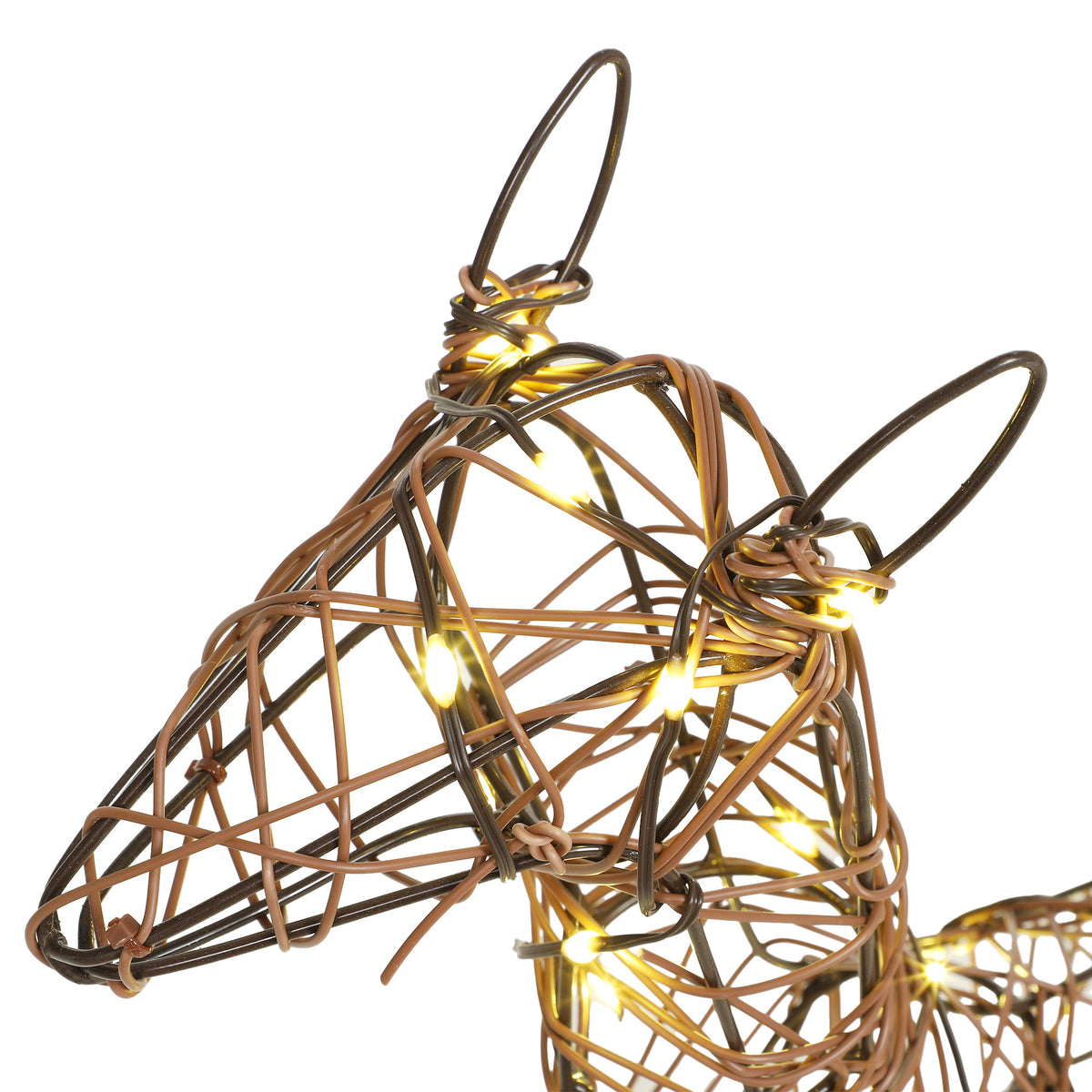 Lot de 3 Rennes Lumineux Noël Extérieur 120 cm, Cerf Lumineux Noël avec 200 LED Blanc Chaud, 8 Modes et Minuterie-9