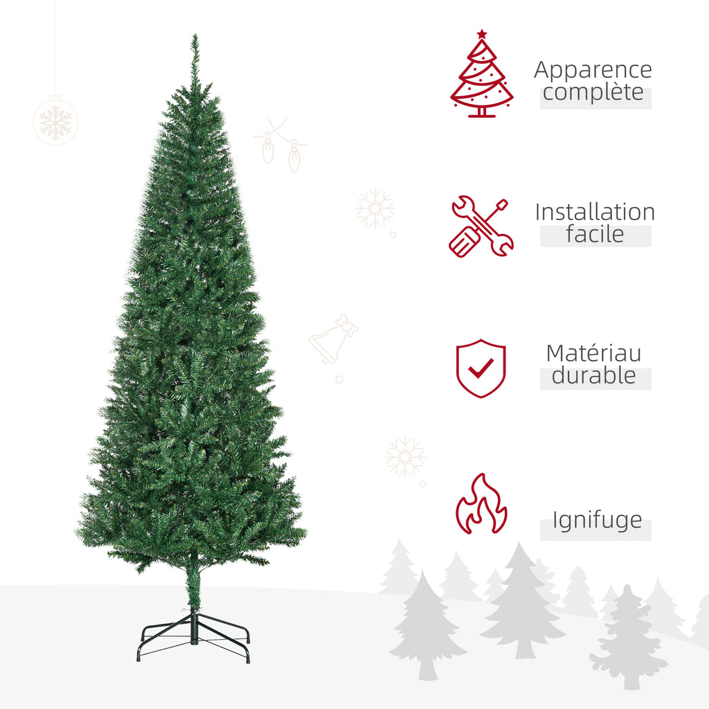 Sapin de Noël Artificiel 210H cm 865 Branches épines Imitation Nordmann Grand réalisme Vert-3