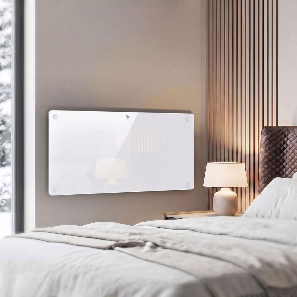 Radiateur Électrique Connecté WiFi 2000 W, Chauffage Convecteur Sur Pied ou Mural, Télécommande, Écran LED, 15-22m²-1