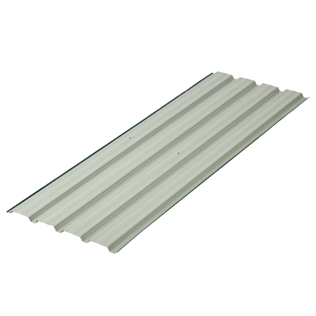 Lot de 12 panneaux en acier galvanisé Résistant aux Intempéries, vert, dim. d'un panneau 129L x 45l cm-6