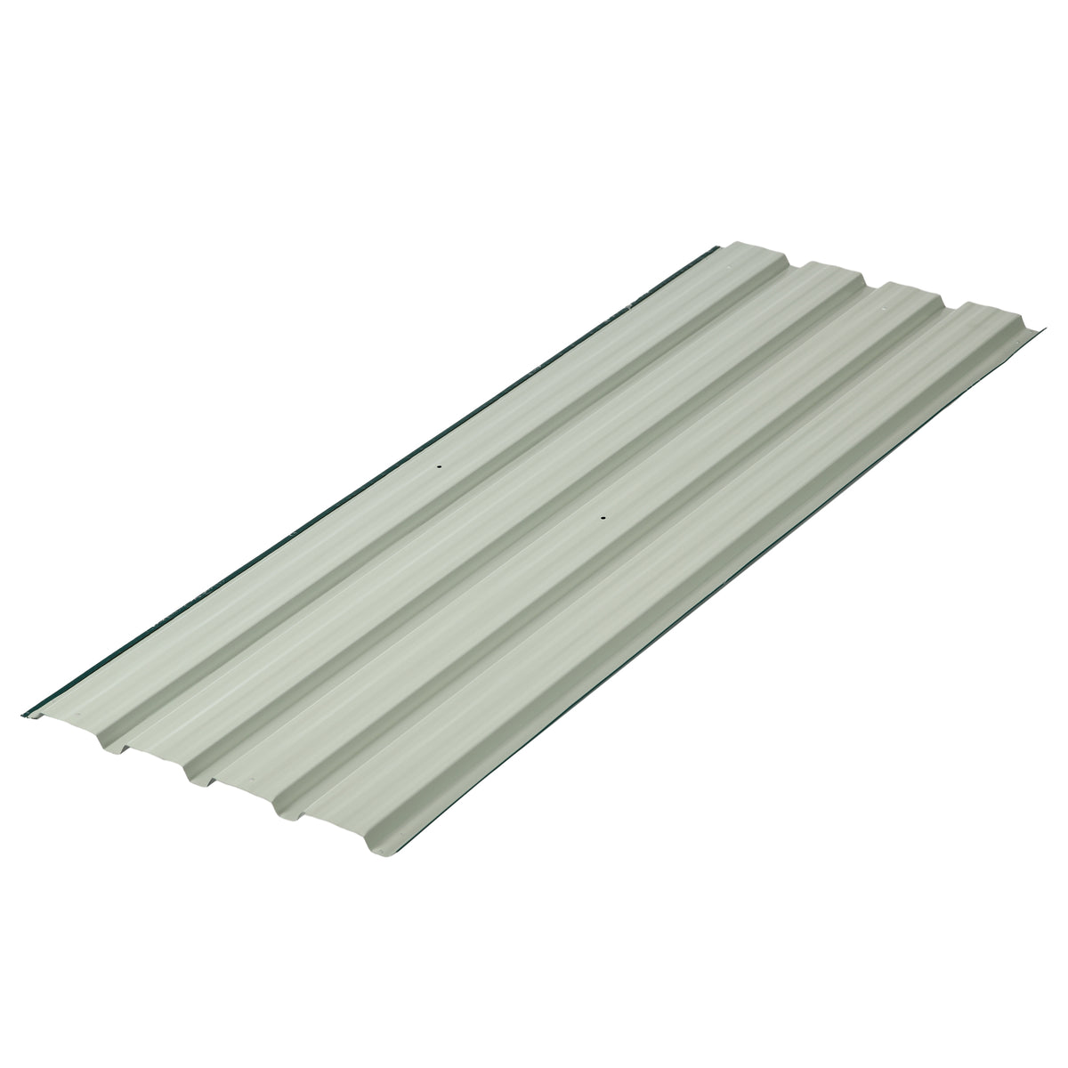 Lot de 12 panneaux en acier galvanisé Résistant aux Intempéries, vert, dim. d'un panneau 129L x 45l cm-6