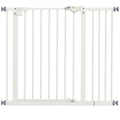 Barrière de sécurité animaux porte fermeture automatique système de double verrouillage sans perçage 1 extension blanc-0