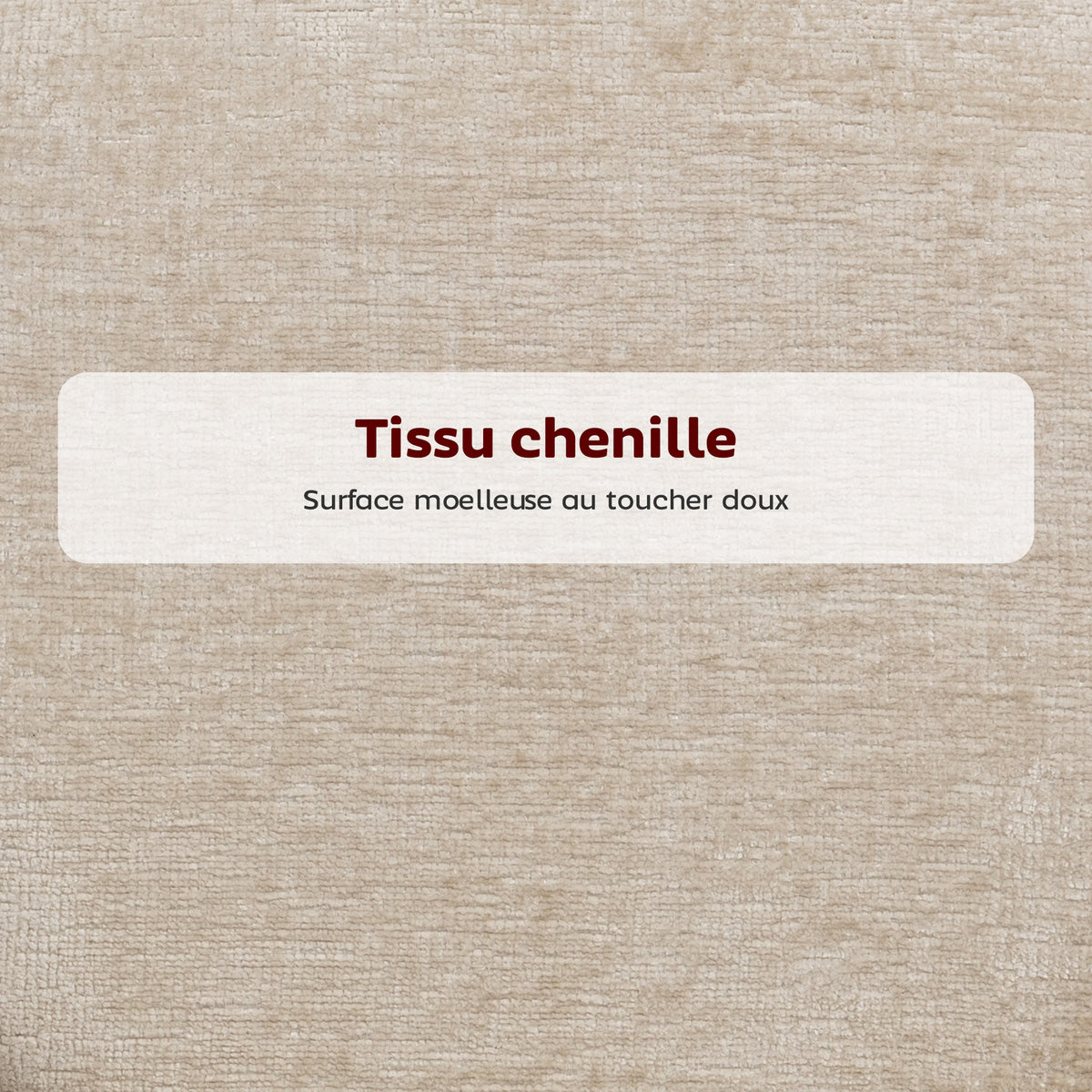 Lot de 2 tabourets de bar, chaises de bar avec repose-pieds et dossier, tissu en chenille, hauteur d'assise 68 cm, beige-4