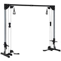 Appareil de musculation double poulie vis à vis crossover, charge libre 2 x 50kg dim. 245L x 85l x 207H cm-0