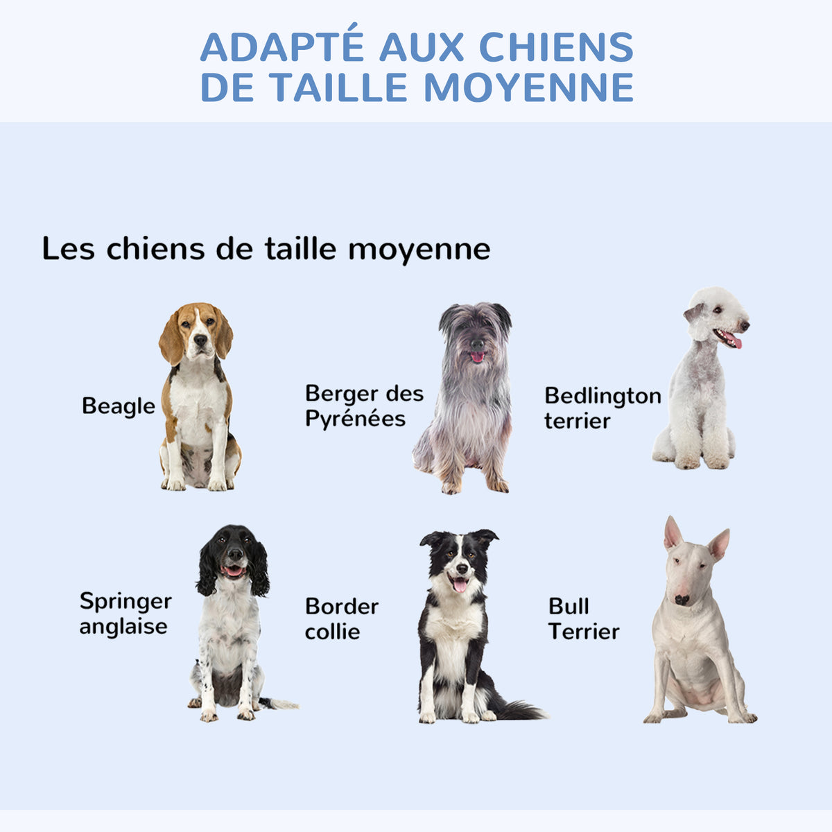 Lot de 2 cages pour chiens caisse de transport pliante pour chien en acier noir 92 x 57 x 62,5 cm-4