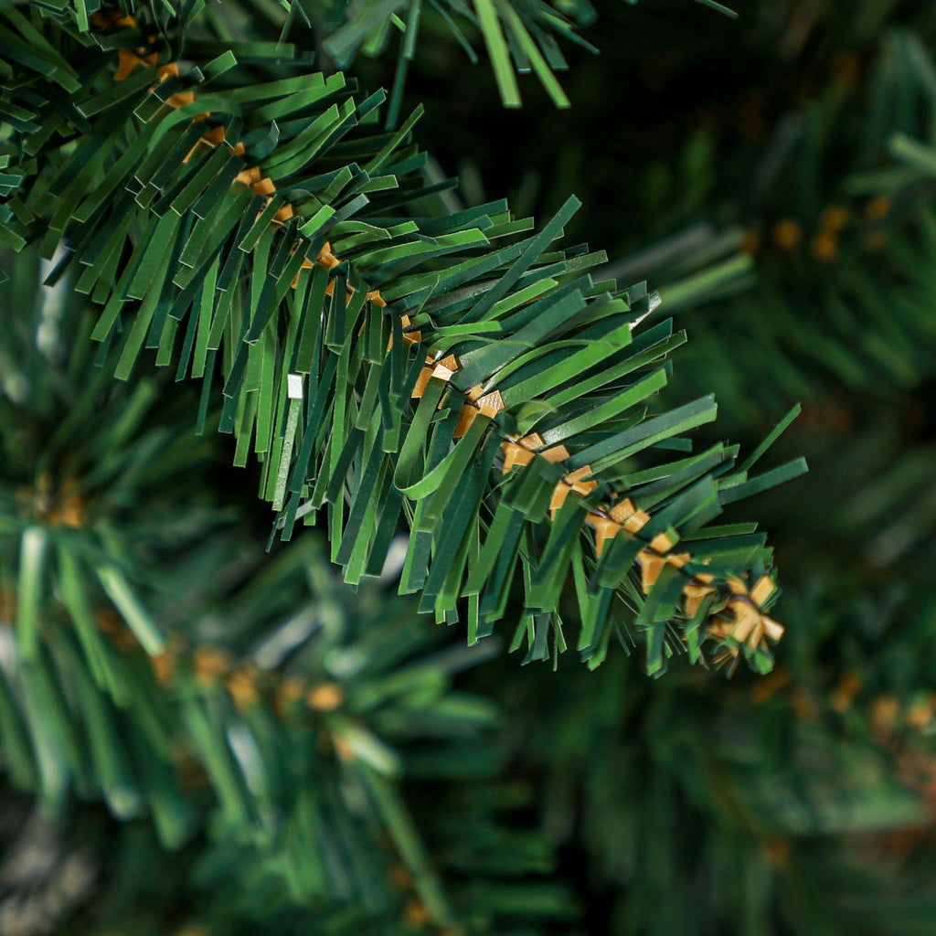 Sapin de Noël Artificiel 180 cm Arbre de Noël Slim avec support en acier pliable, 479 branches épines Vert-7