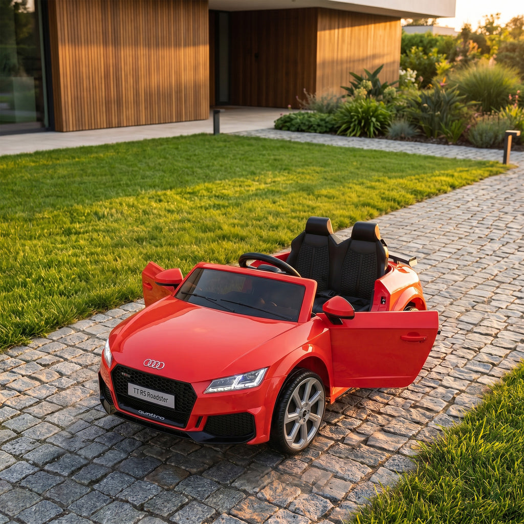 Véhicule électrique Enfant TT RS 12 V 30 W V. Max. 3 Km/h télécommande Effets sonores + Lumineux Rouge-7