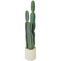 Cactus Artificiel 111 cm, Grand Réalisme, Plante Artificielle en Pot, sans Entretien, pour Maison et Bureau, Vert-0