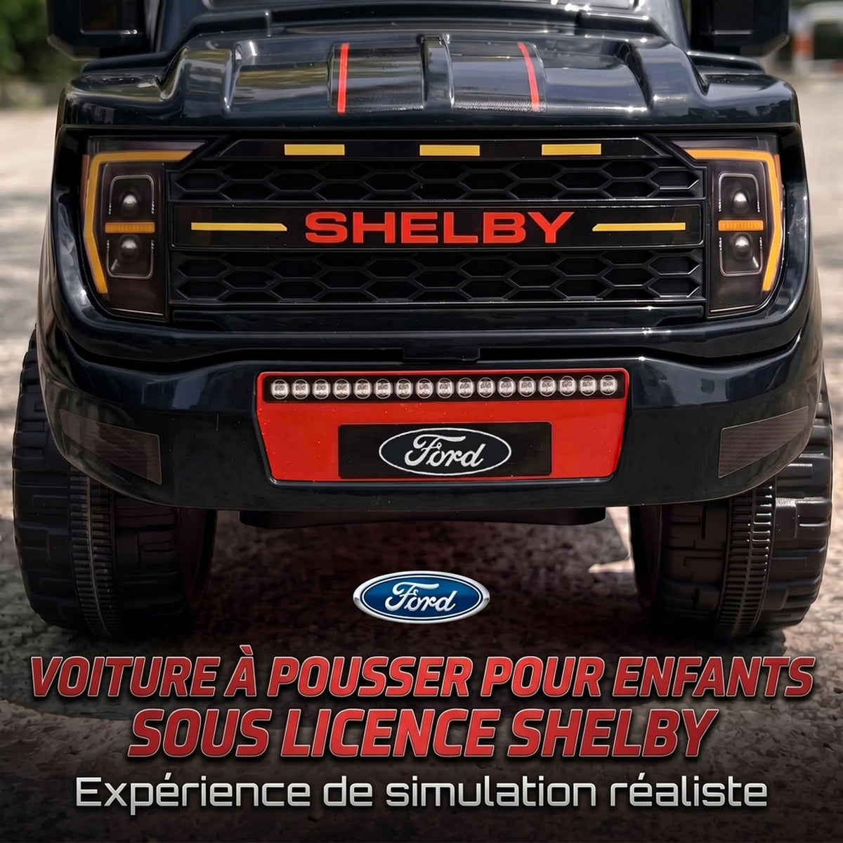 Voiture Porteur pour Enfants Shelby, Dossier, Anti-Basculement, Sons, Compartiment, 18-72 Mois, 80x25,5x33cm, Noir-3
