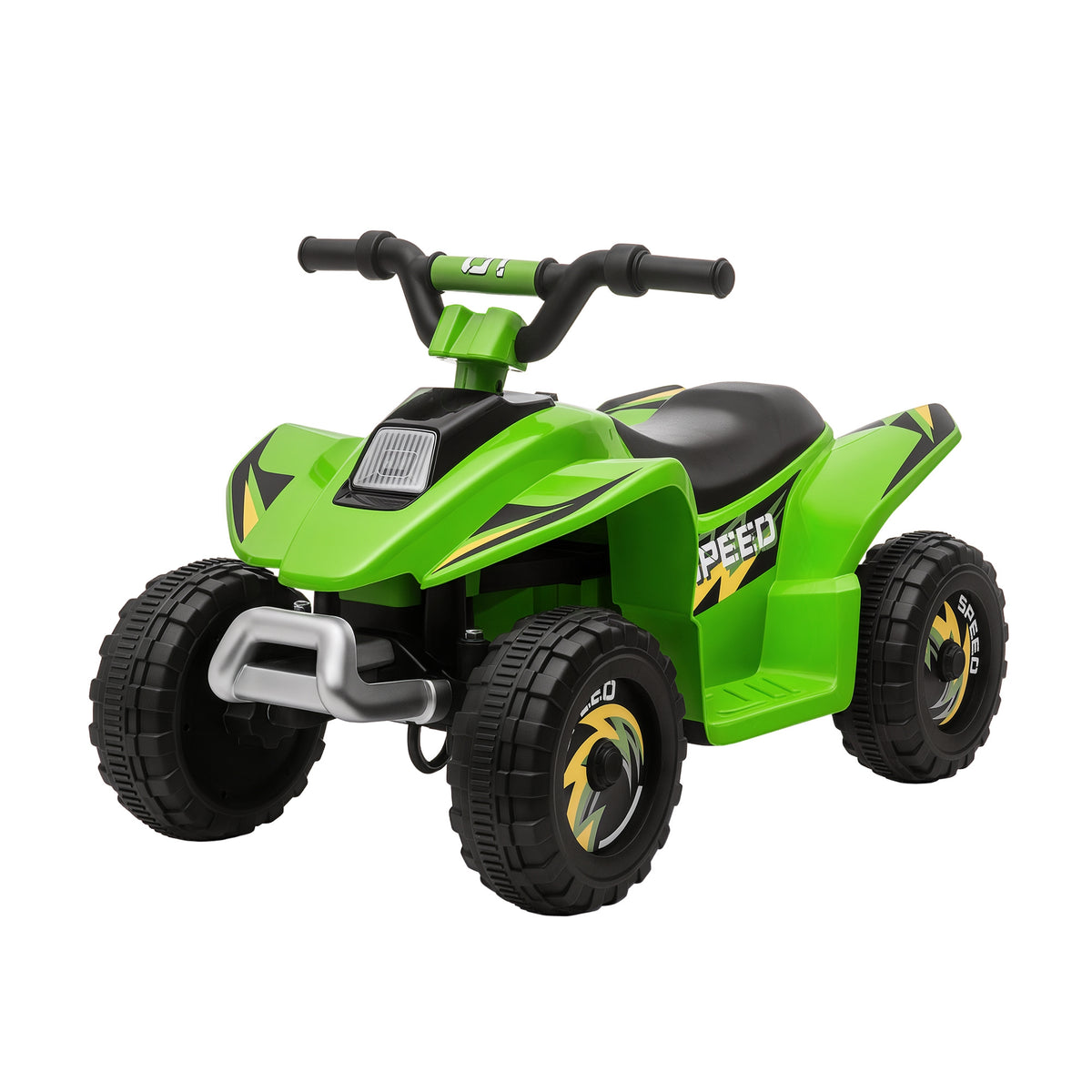 Quad électrique pour enfants 18-36 mois véhicule à batterie 6V avec marche avant et arrière 72 x 40 x 45,5 cm vert-0