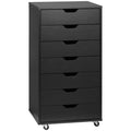 Caisson de bureau à roulette meuble rangement bureau avec 7 tiroirs organisateur pour documents, format A4 ou lettres-0