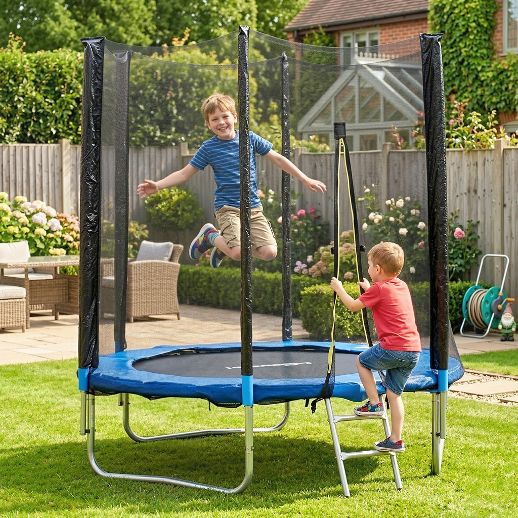Trampoline d'extérieur avec filet de sécurité Ø180 cm pour enfants et adultes-7