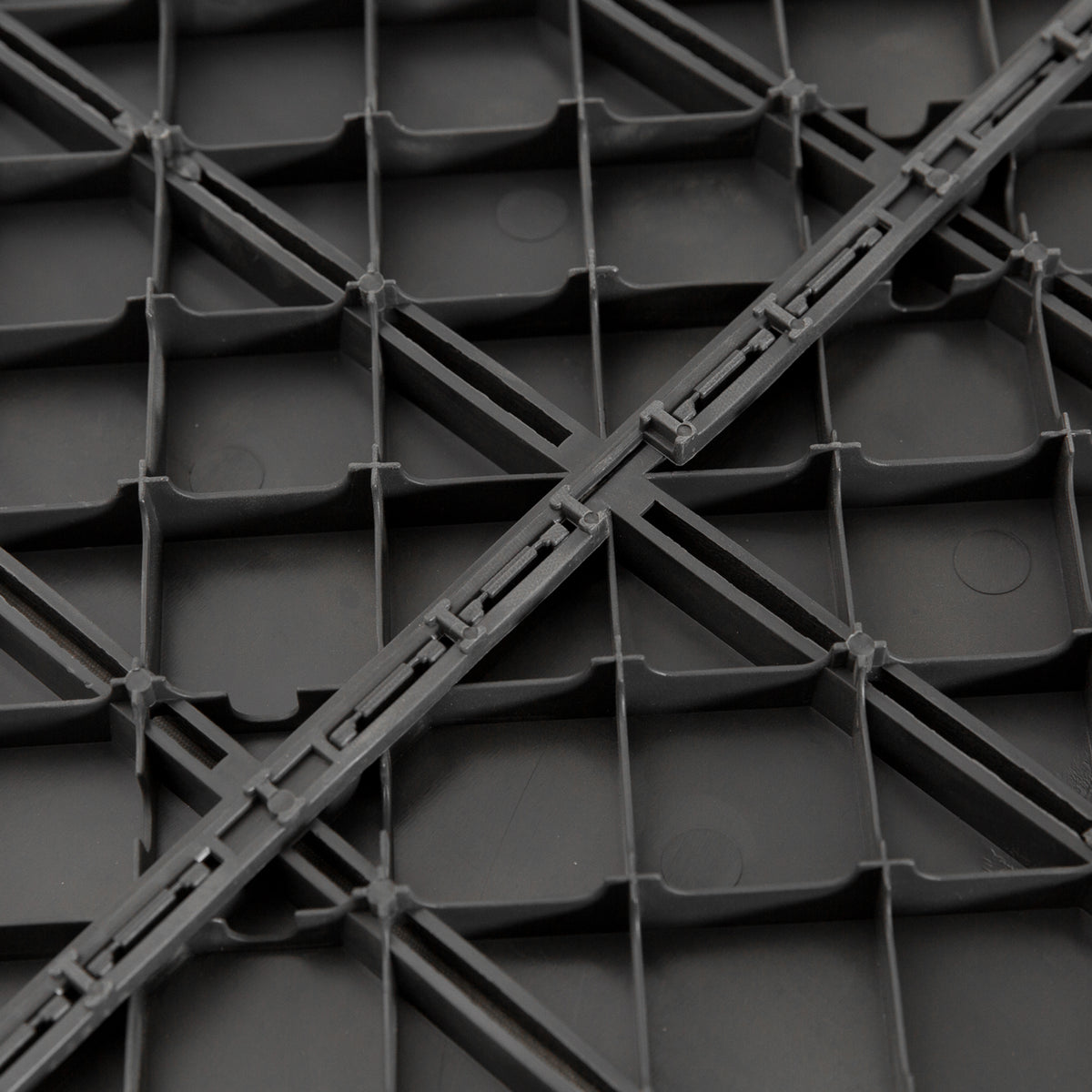 Caillebotis - Dalles terrasse - Lot de 18 - emboîtables, Installation très Simple - Petits Carreaux Composite Plastique-7
