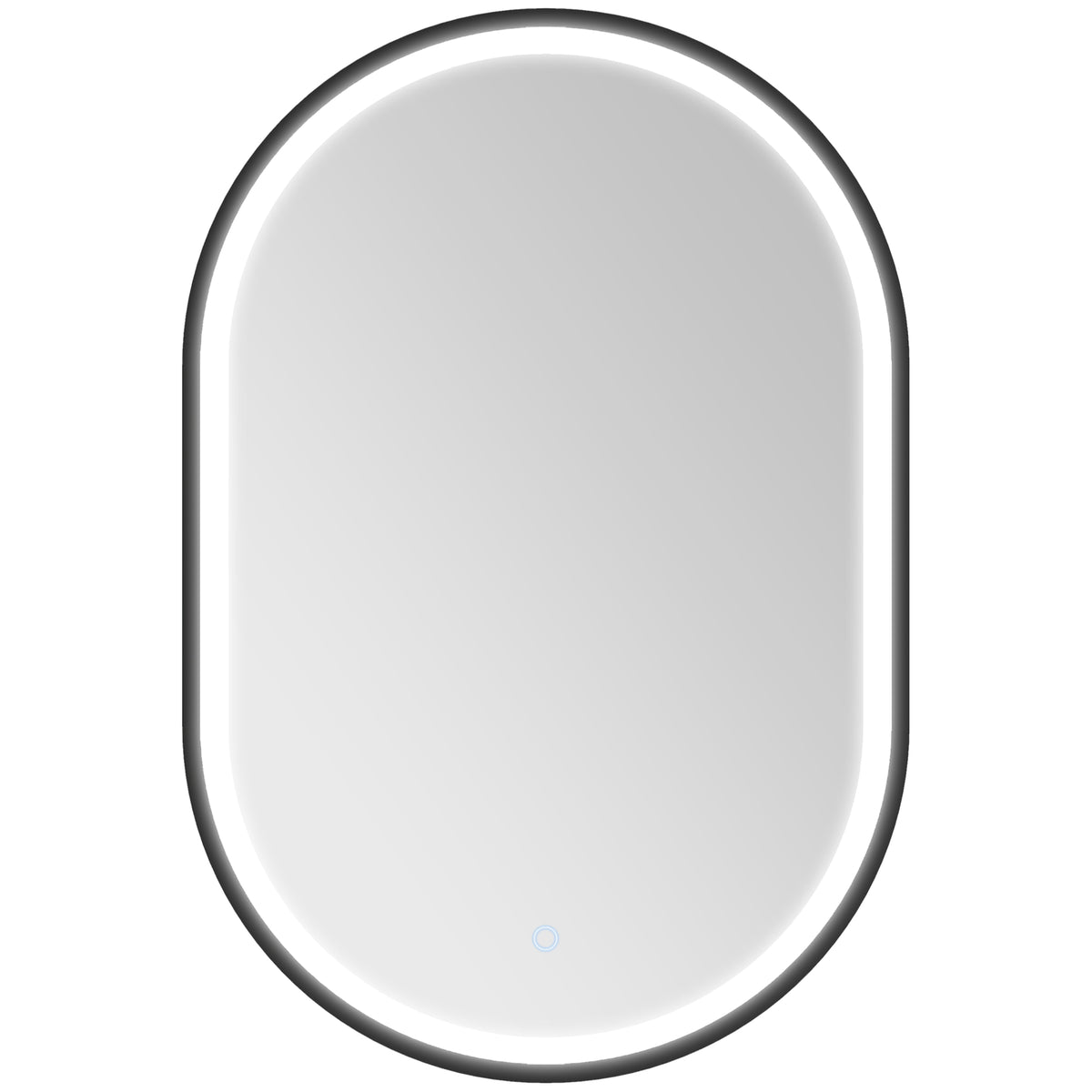 Miroir salle de bain éclairage LED 50x70cm, miroir lumineux salle de bain mural interrupteur tactile, lumière 3 couleurs-0
