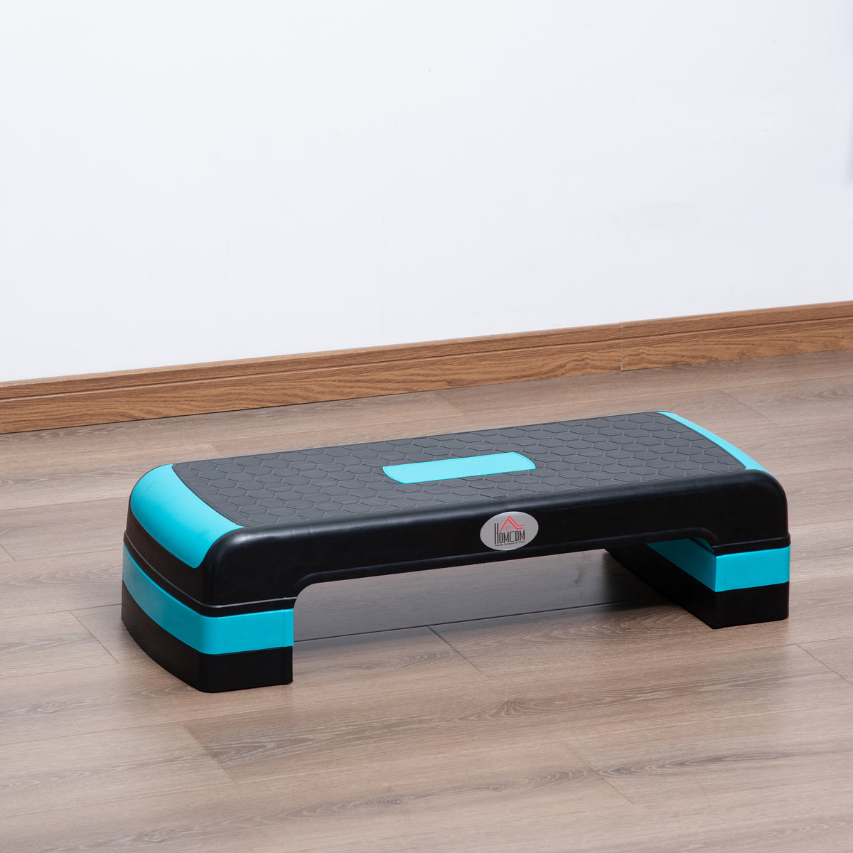 Stepper aérobic fitness hauteur réglable 3 niveaux surface antidérapante 78 x 28 x 20 cm noir et bleu-9