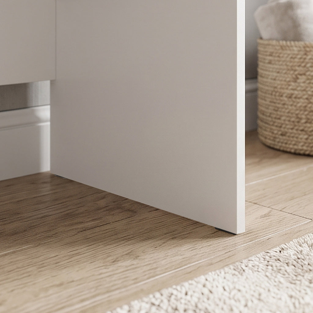 Coiffeuse avec tiroir, table de maquillage moderne moderne, pour chambre à coucher, 75 x 40 x 75 cm, blanc-9