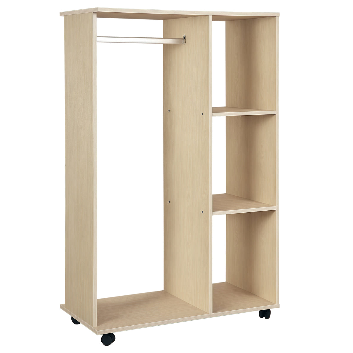 Armoire penderie Armoire de Rangement Mobile Panneaux de Particules Coloris chêne Clair-0