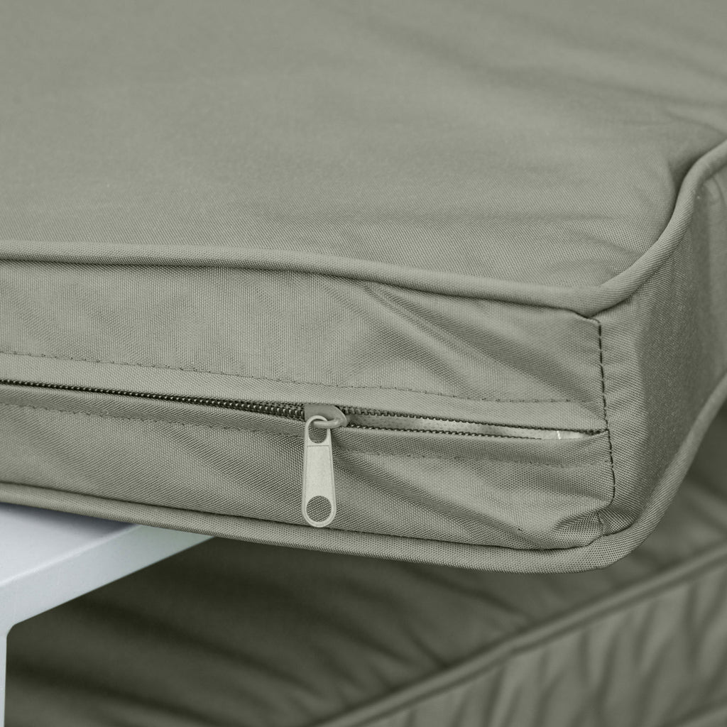 Coussins pour chaise fauteuil de jardin coussins d'assise de dossier déhoussables polyester 56x52/56x46cm gris foncé-7