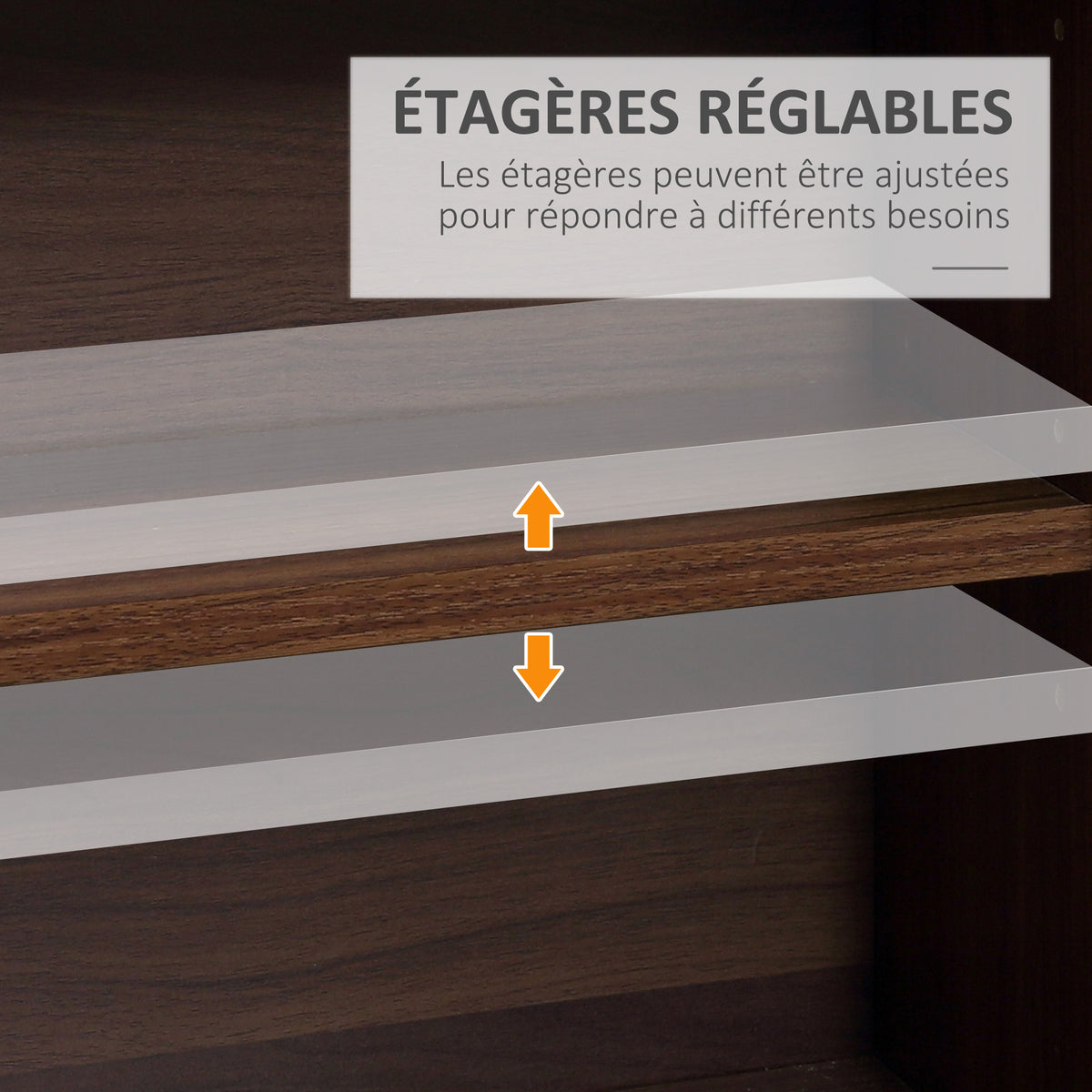 Rangements pour CD et DVD, étagère rangement, capacity max. 1116 CD/528 DVD, 36 compartiments et étagères réglables-4