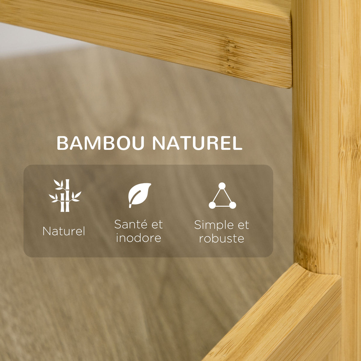 Support pour plantes étagère à fleurs à 4 niveaux en bambou et métal pour extérieur intérieur 28 x 28 x 80 cm blanc-4