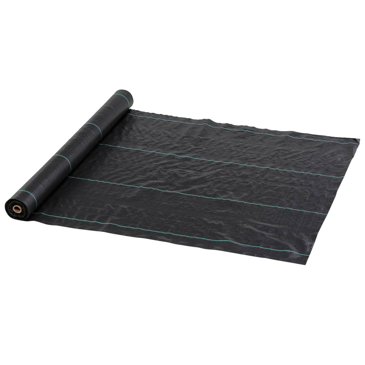 Toile de paillage géotextile de paillage contre les mauvais herbes 100 x 1 m résistant aux déchirures polypropylène noir-0