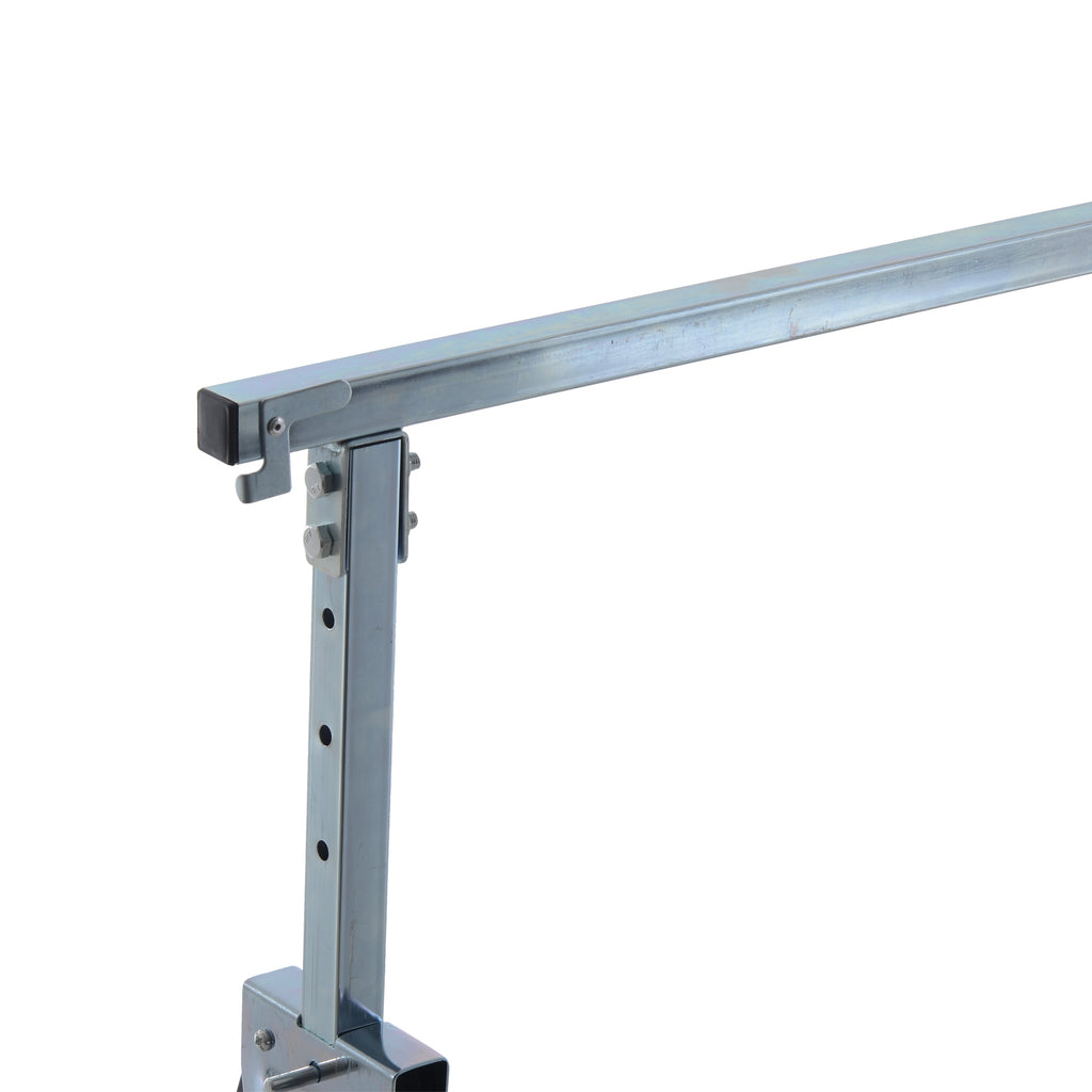 Lot de 2 tréteaux pliables télescopiques hauteur réglable 80-130 cm noir-7