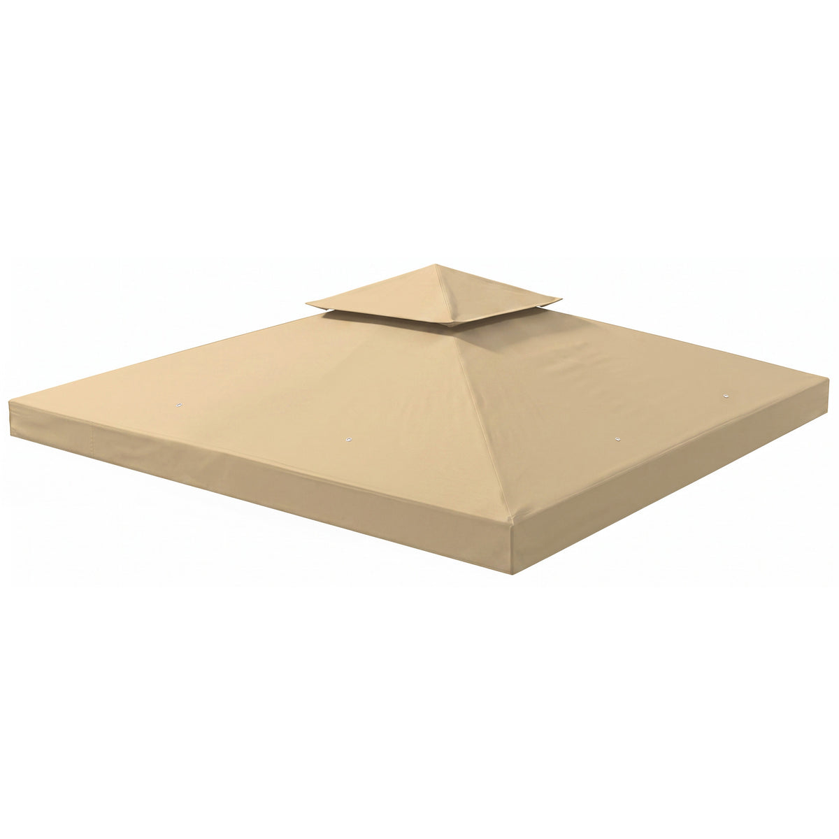 Toit de Remplacement pour pavillon de Jardin Toile de Rechange pour pavillon tonnelle Tente 3 x 3 m Beige-0