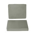 Coussins pour chaise fauteuil de jardin coussins d'assise de dossier déhoussables polyester 56x52/56x46cm gris foncé-0