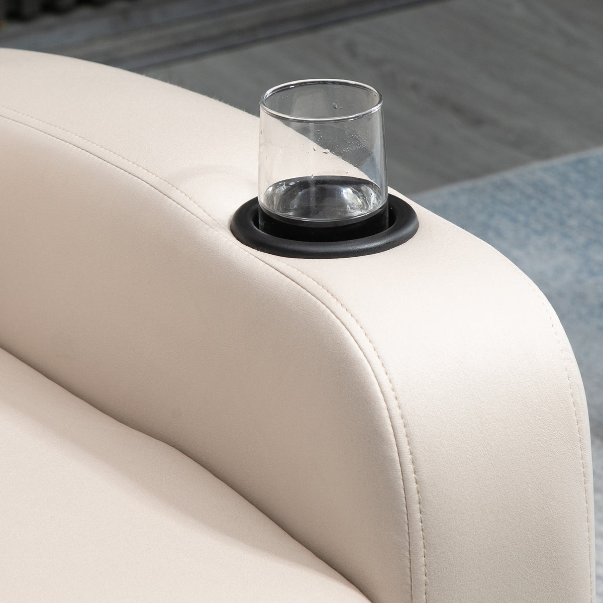 Fauteuil de relaxation fauteuil de massage inclinable avec Tablette, Poches latérales et Télécommande chaise TV-8